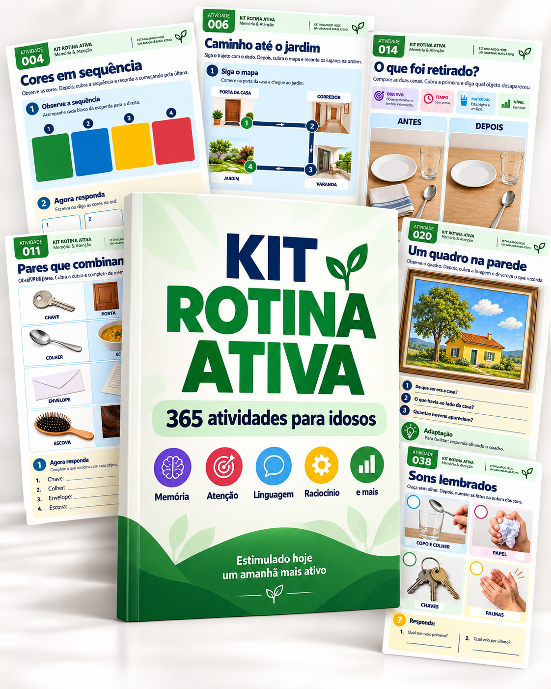 KIT ROTINA ATIVA — 365 atividades para idosos
